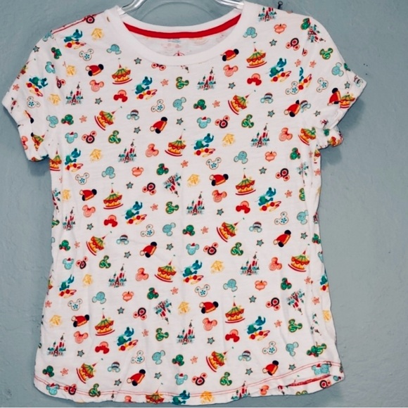 Disney Parks Fantasyland Holiday Shirt Mickey Smallworld CarouselDumbochristmas - Picture 2 of 4